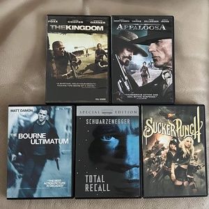 Action movies bundle DVDs
